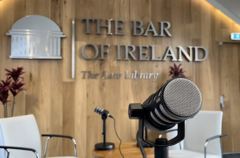 The podcast recording studio at The Bar of Ireland