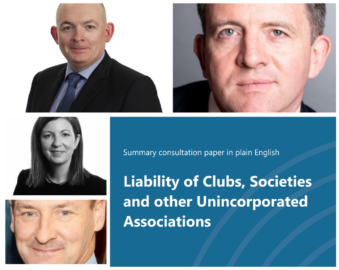 Clubs & Societies: Reform of the issue of liability, and owed to whom?