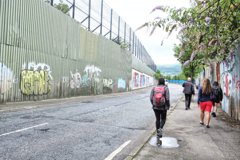 Peace wall in Belfast, a lasting legacy from the troubles. The Troubles Legacy Act aims to address a complex question.